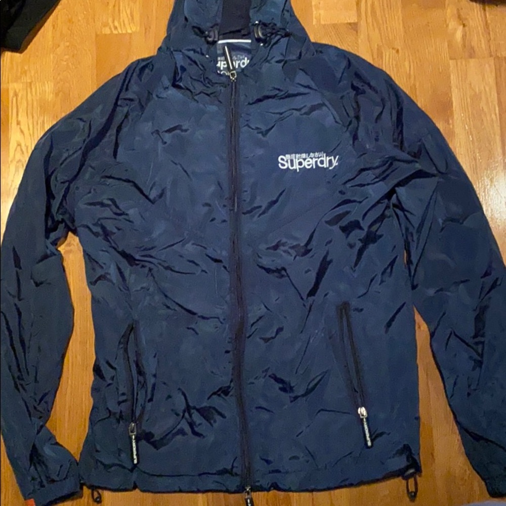 Vintage SuperDry Windbreaker (Rare) Navy